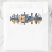 Sticker Rectangulaire Chennai Skyline (Sac)