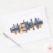 Sticker Rectangulaire Chennai Skyline (Enveloppe)