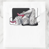 Sticker Rectangulaire Cher Bandoneon Tango (Sac)