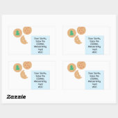 Sticker Rectangulaire Cher Père Noël - Apportez des jouets (Feuille)