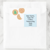 Sticker Rectangulaire Cher Père Noël - Apportez des jouets (Sac)