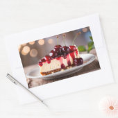 Sticker Rectangulaire Cherry Cheesecake (Enveloppe)