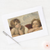 Sticker Rectangulaire Chérubins Anges Raphaël (Enveloppe)