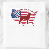 Sticker Rectangulaire Chesapeake Bay Retriever (Sac)