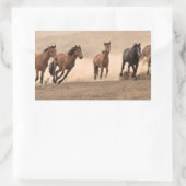 Sticker Rectangulaire Cheval À L'Automne II (Sac)