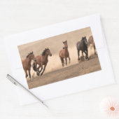 Sticker Rectangulaire Cheval À L'Automne II (Enveloppe)