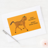 Sticker Rectangulaire Cheval d'Halloween (Enveloppe)