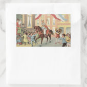 Sticker Rectangulaire Cheval équitation Sinterklaas Dutch St. Nick Vinta (Sac)