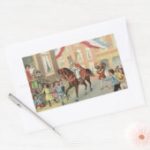 Sticker Rectangulaire Cheval équitation Sinterklaas Dutch St. Nick Vinta (Enveloppe)