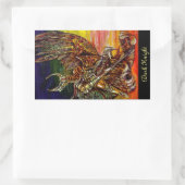 Sticker Rectangulaire Chevalier foncé (Sac)