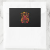Sticker Rectangulaire Chèvre Satanic Pagan Premium (Sac)