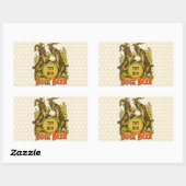 Sticker Rectangulaire Chèvres Bock Bière Publicité (Feuille)