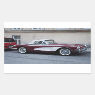 Sticker Rectangulaire Chevrolet Corvette