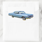 Sticker Rectangulaire Chevrolet Impala 1964 Antique Car (Sac)