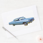 Sticker Rectangulaire Chevrolet Impala 1964 Antique Car (Enveloppe)