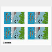 STICKER RECTANGULAIRE CHIC STICKER_BON VOYAGE ! (Feuille)