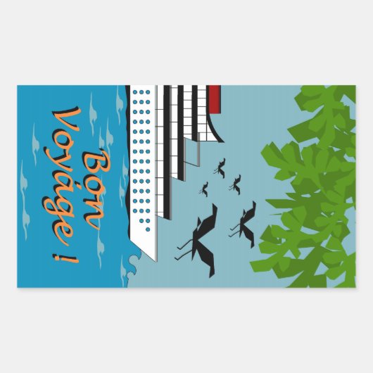 STICKER RECTANGULAIRE CHIC STICKER_BON VOYAGE ! (Devant)