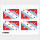 STICKER RECTANGULAIRE CHICAGO - SCUBA (Feuille)