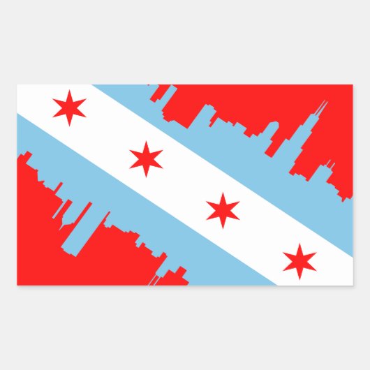 STICKER RECTANGULAIRE CHICAGO - SCUBA (Devant)