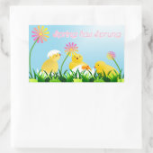 Sticker Rectangulaire Chiches de printemps mignons (Sac)