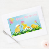 Sticker Rectangulaire Chiches de printemps mignons (Enveloppe)