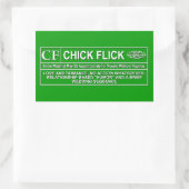 Sticker Rectangulaire Chick Flick (Sac)
