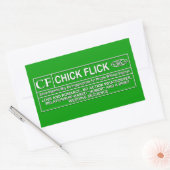 Sticker Rectangulaire Chick Flick (Enveloppe)