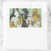 Sticker Rectangulaire Chien (Sac)
