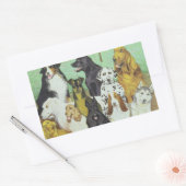 Sticker Rectangulaire Chien (Enveloppe)