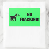 Sticker Rectangulaire Chien activiste : Pas de fracas (Sac)