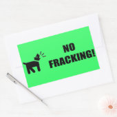 Sticker Rectangulaire Chien activiste : Pas de fracas (Enveloppe)