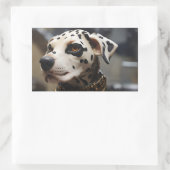 Sticker Rectangulaire Chien dalmate (Sac)