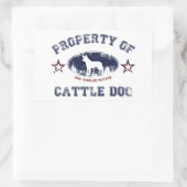 Sticker Rectangulaire Chien de bétail (Sac)