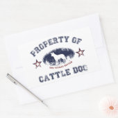 Sticker Rectangulaire Chien de bétail (Enveloppe)