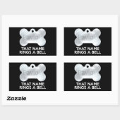 STICKER RECTANGULAIRE CHIEN DE PAVLOV (Feuille)