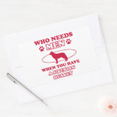 Sticker Rectangulaire Chien de race Sibérienne Husky conception (Enveloppe)