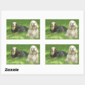 Sticker Rectangulaire Chiens (Feuille)