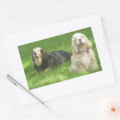 Sticker Rectangulaire Chiens (Enveloppe)
