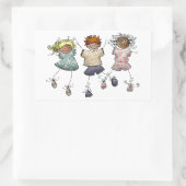 Sticker Rectangulaire Chiffre de bâton pour enfants (Sac)