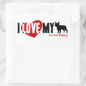 Sticker Rectangulaire Chiffre de taureau français (Sac)