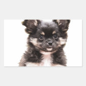Sticker Rectangulaire Chihuahua Chien chiot (Devant)