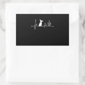 Sticker Rectangulaire chihuahua pulsation pulsation petit amant petit (Sac)