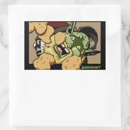 Sticker Rectangulaire Chikky Nuggz (Sac)