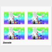 STICKER RECTANGULAIRE CHIMIE LAB RAT (Feuille)