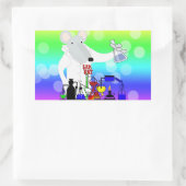 STICKER RECTANGULAIRE CHIMIE LAB RAT (Sac)