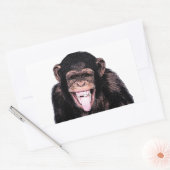 Sticker Rectangulaire Chimpanzé (Enveloppe)