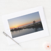 Sticker Rectangulaire Chincoteague Sunset I Virginia Paysage (Enveloppe)