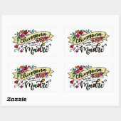 Sticker Rectangulaire Chingona Como Mi Madre, Dur Comme Ma Mama (Feuille)