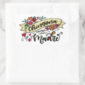 Sticker Rectangulaire Chingona Como Mi Madre, Dur Comme Ma Mama (Sac)