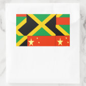 Sticker Rectangulaire Chinois-Jamaïcain (Sac)